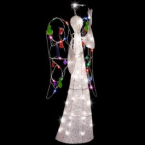 LightShow 4 ft. Sparkle Multi Color Jeweled Crystal Angel-85643X 203462223