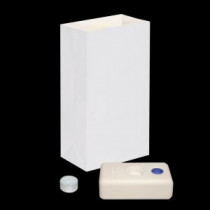 Lumabase Candle Luminaria Kit in Traditional White (set of 12)-53136 203405396