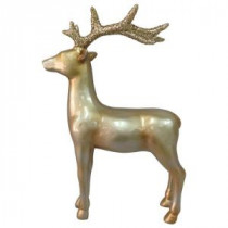 Martha Stewart Living 15 in. Winter's Wonder Gold Standing Reindeer-LX1290-G 205930677