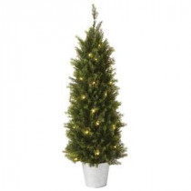 Martha Stewart Living 3 ft. Pre-Lit Cedar Artificial Christmas Tree-9754500610 300267348