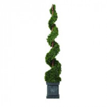 Martha Stewart Living 5 ft. Juniper Slim Spiral Artificial Tree-9317100610 206498232