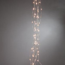 Martha Stewart Living 6 ft. 120-Light Warm White Silver Lights-9773400250 300277900