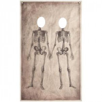 Martha Stewart Living 73 in. Skeleton Couple Photo Banner-9727000830 300152347