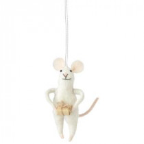 Martha Stewart Living Generous George Festive Mouse Ornament-9716400730 300325362