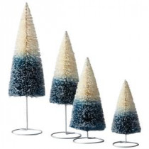 Martha Stewart Living Mult-Sized Ombre Bottle Brush Trees (Set of 4)-9734200310 300266198