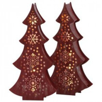Martha Stewart Living Multi-Sized Lighted Tabletop Trees (set of 2)-9755700110 300247704