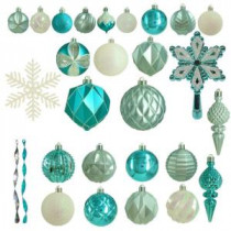 Martha Stewart Living Winter Wishes Shatter-Resistant Assorted Ornament (100-Count)-HE-1102 207045420