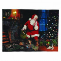 Mr. Christmas 12 in. x 16 in. Santa's Secret Illuminart-10747 205370035