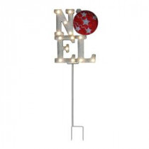 Mr. Christmas 12 in. Noel Indoor/Outdoor Merry Marquee Tower with Stake-60373 207213074
