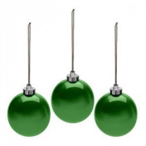 Mr. Christmas 6 in. Outdoor Pearlized Green New Ornament (Set of 3)-48002M 206265398