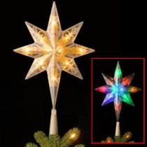 National Tree Company 11 in. Tree Topper Star with Battery Operated Dual Color LED Lights-TA21-11L-B1 300492982
