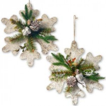 National Tree Company 12 in. Snowflake Decoration Set-RAC-BX209958 300487319