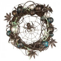 National Tree Company 18 in. Halloween Wreath with Ornaments and Black Spider in the Center-RAH-W030212 207123917