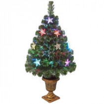 National Tree Company 3 ft. Fiber Optic Evergreen Artificial Christmas Tree with Star Decoration-SZEX7-133-36 205331311
