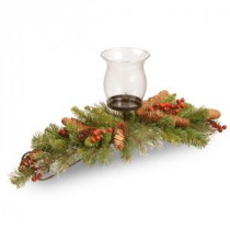 National Tree Company 30 in. Crestwood Spruce Centerpiece and Candle Holder-CW3-813-30C-A 300478239