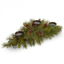National Tree Company 30 in. Pine Cone Centerpiece and Candle Holder-PC3-800-30C-B-3 300478236
