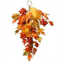 National Tree Company 30 in. Teardrop with Maple Leaves-RAHV-V060135A 207123484