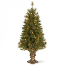 National Tree Company 4 ft. Atlanta Spruce Entrance Artificial Christmas Tree with Clear Lights-AT7-306-40 300120645