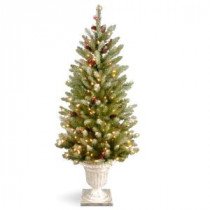 National Tree Company 4 ft. Dunhill Fir Entrance Artificial Christmas Tree with Clear Lights-DUF-320-40 300120614