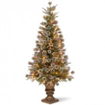 National Tree Company 4 ft. Liberty Pine Entrance Artificial Christmas Tree with Clear Lights-PELB7-306-40 300120656