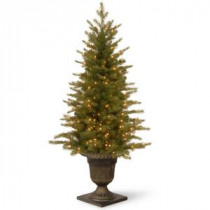 National Tree Company 4 ft. Nordic Spruce Entrance Artificial Christmas Tree with Clear Lights-PENS1-306-40 300120651