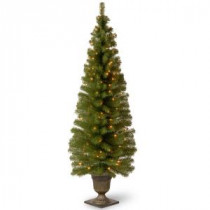 National Tree Company 6 ft. Montclair Spruce Entrance Artificial Christmas Tree with Clear Lights-MC7-308-60 300120638