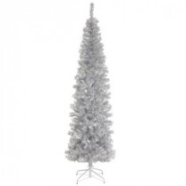 National Tree Company 6 ft. Silver Tinsel Artificial Christmas Tree-TT33-700-60 300487961