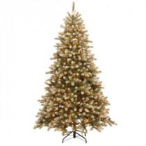 National Tree Company 7-1/2 ft. Feel Real Adirondack Blue Spruce Hinged Artificial Christmas Tree with Cones and 750 Clear Lights-PEACB1-300-75 207183214