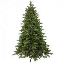 National Tree Company 7-1/2 ft. Feel Real Chatham Spruce Hinged Artificial Christmas Tree with 650 Clear Lights-PECT1-307-75 207183240