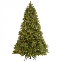 National Tree Company 7-1/2 ft. Feel Real Down Swept Douglas Fir Hinged Artificial Christmas Tree with 750 Clear Light + PowerConnect System-PEDD4-312P-75 207183250