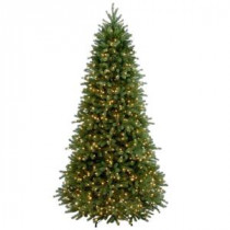 National Tree Company 7-1/2 ft. Feel Real Jersey Fraser Slim Fir Hinged Artificial Christmas Tree with 800 Clear Lights-PEJF1-304-75 207183277