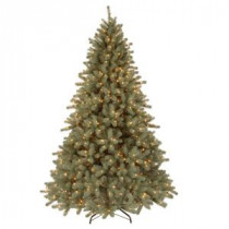 National Tree Company 7-1/2 ft. Feel Real Lakewood Spruce Hinged Artificial Christmas Tree with Clear Lights-PELW4-300-75 207183281