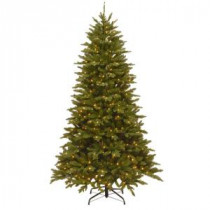 National Tree Company 7-1/2 ft. Feel Real Montana Spruce Hinged Artificial Christmas Tree with 550 Clear Lights-PEMT3-307-75 207183286