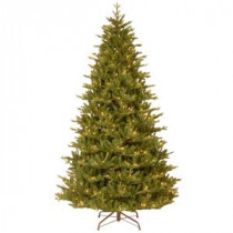 National Tree Company 7-1/2 ft. Feel Real Woodward Fir Hinged Artificial Christmas Tree with 750 Clear Lights-PEWW4-300-75 207183323