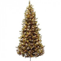 National Tree Company 7-1/2 ft. Glittery Pine Hinged Artificial Christmas Tree with 500 Clear Lights-GP1-302-75 202610043