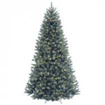National Tree Company 7-1/2 ft. North Valley Spruce Blue Hinged Artificial Christmas Tree with 700 Clear Lights-NRVB7-306-75 207183210
