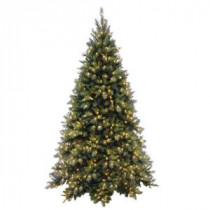 National Tree Company 7-1/2 ft. Tiffany Fir Medium Hinged Artificial Christmas Tree with 700 Clear Lights-TFMH-75LO 207183334