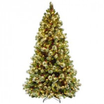 National Tree Company 7-1/2 ft. Wintry Pine Medium Hinged Artificial Christmas Tree with 650 Clear Lights-WP1-308-75 207183344