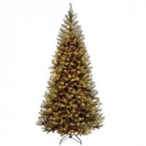 National Tree Company 7 ft. Aspen Spruce Hinged Artificial Christmas Tree with 400 Clear Lights-AP7-300-70 207183112