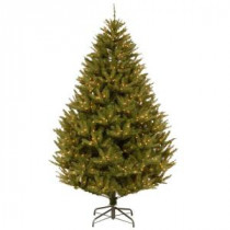 National Tree Company 7.5 ft. California Cedar Artificial Christmas Tree with Clear Lights-PECF10-307-75 205330675