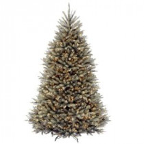 National Tree Company 7.5 ft. Dunhill Blue Fir Artificial Christmas Tree with Clear Lights-DUBH-75LO 207183139
