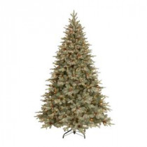 National Tree Company 7.5 ft. Frosted Arctic Spruce Artificial Christmas Tree with Clear Lights-PEFA1-300-75 206186349