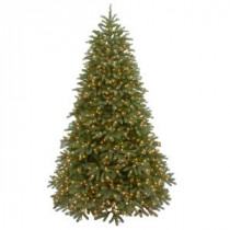 National Tree Company 7.5 ft. Jersey Fraser Fir Medium Artificial Christmas Tree with Warm White LED Lights-PEJF1-302LV-75S 300443211