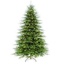 National Tree Company 7.5 ft. Monterey Fir Memory Shape Artificial Christmas Tree with Clear Lights-PEMO3-309-75M 207183285