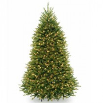 National Tree Company 7.5 ft. PowerConnect Dunhill Fir Artificial Christmas Tree with Clear Lights-DUH3-300P-75 207183146