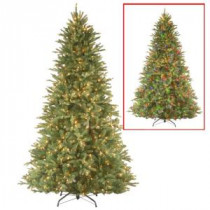 National Tree Company 7.5 ft. PowerConnect Tiffany Fir Tree with Dual Color LED Lights-PETF3-D00-75 207183319