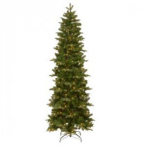 National Tree Company 7.5 ft. Prescott Pencil Slim Artificial Christmas Tree with Clear Lights-PEPR4-307-75 207183303