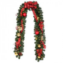 National Tree Company 9 ft. Decorative Collection Artificial Garland with 50 Clear Lights-DC3-161L-9B 206084815