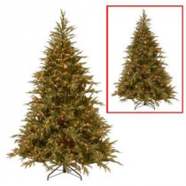 National Tree Company 9 ft. Frasier Grande Artificial Christmas Tree with Dual Color LED Lights-PEFG4-330LD-90 205331396