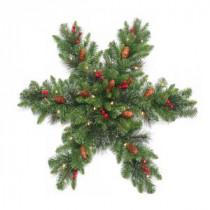 National Tree Company Crestwood Spruce 32 in. Artificial Snowflake with Battery Operated Warm White LED Lights-CW7-306-32SB4-1 300154673